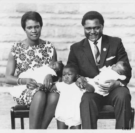 Tom Mboya and his young family