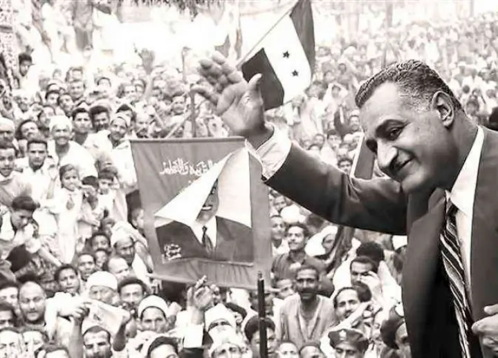 Gama Abdel Nasser addressing the citizens